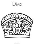 Diva Coloring Page