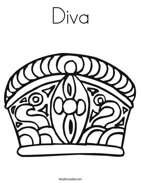 Crown Coloring Page