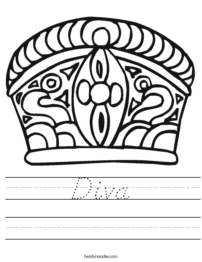 Diva Worksheet