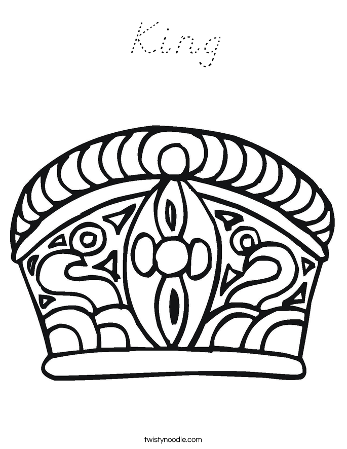 King Coloring Page