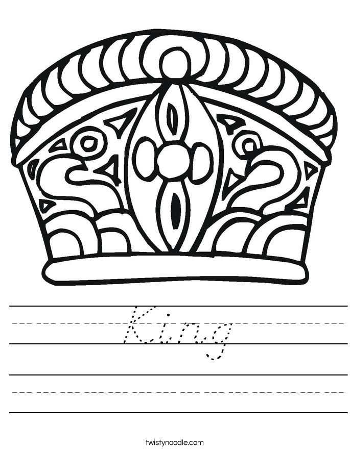 King Worksheet