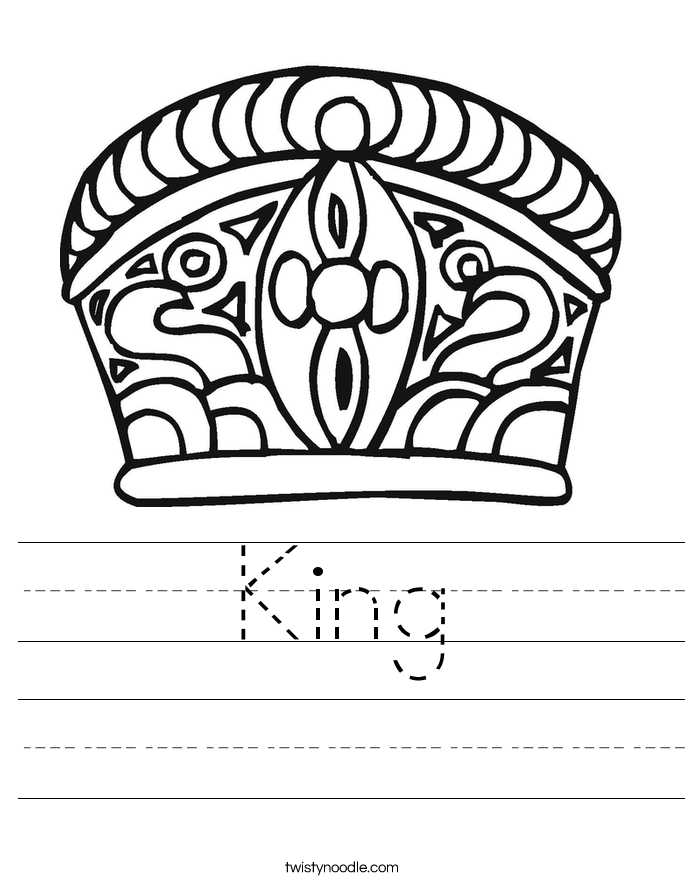 King Worksheet