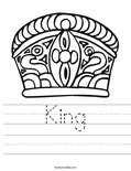 King Worksheet