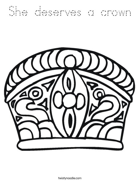 Crown Coloring Page
