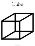 Cube Coloring Page