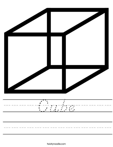 Cube Worksheet