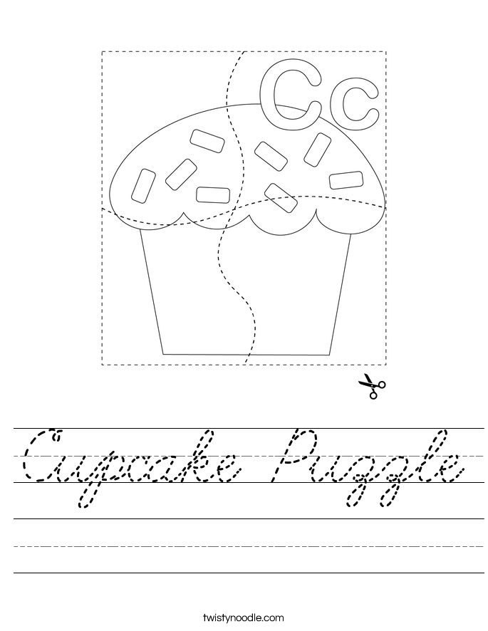 Cupcake Puzzle Worksheet