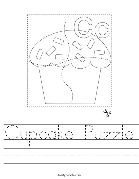 Cupcake Puzzle Worksheet