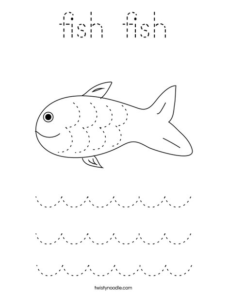 Curved Line Practice Coloring Page