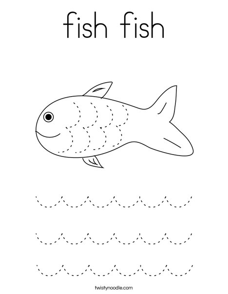 Curved Line Practice Coloring Page