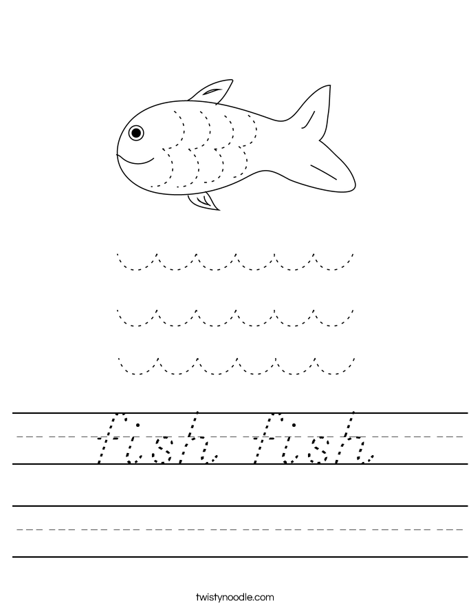 fish fish Worksheet