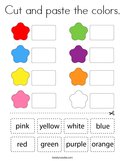 Cut and paste the colors Coloring Page