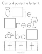 free letter t coloring pages