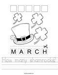 How many shamrocks? Worksheet