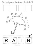 preschool rainy day coloring pages