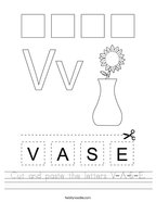 letter v worksheets twisty noodle