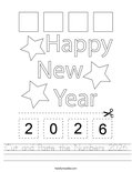 Cut and Paste the Numbers 2026 Worksheet
