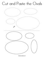 Cut and Paste the Ovals Coloring Page
