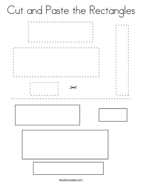 Cut and Paste the Rectangles Coloring Page