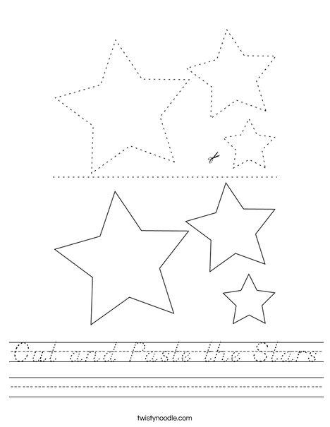 Cut and Paste the Stars Worksheet