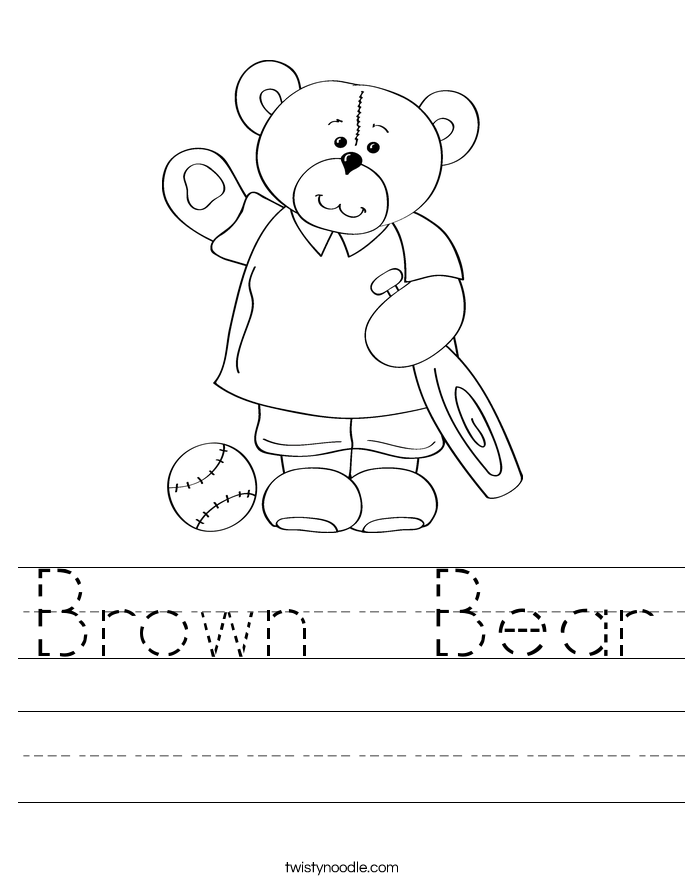 Brown  Bear Worksheet