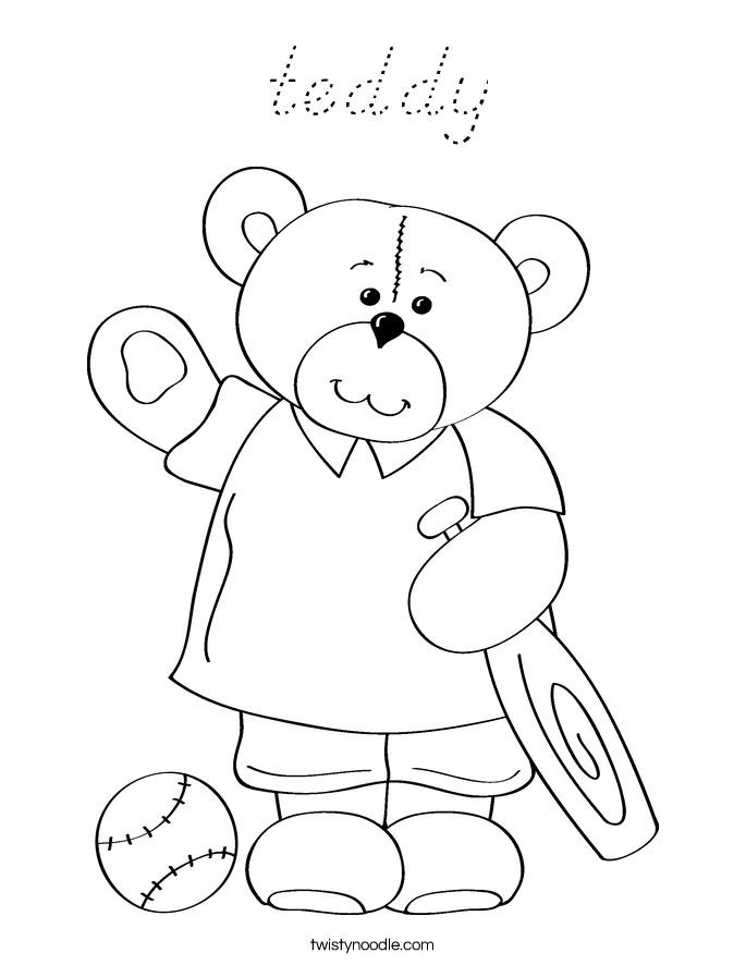 teddy Coloring Page