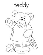 teddy Coloring Page