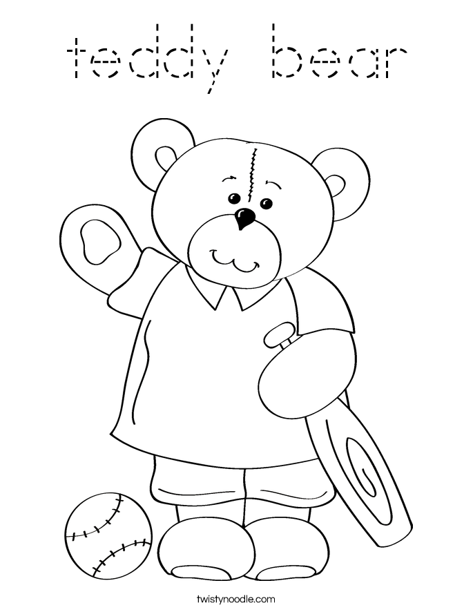 teddy bear Coloring Page