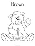 Brown Coloring Page