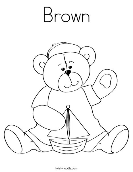 Cutie Bear 4 Coloring Page