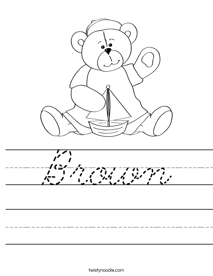 Brown Worksheet