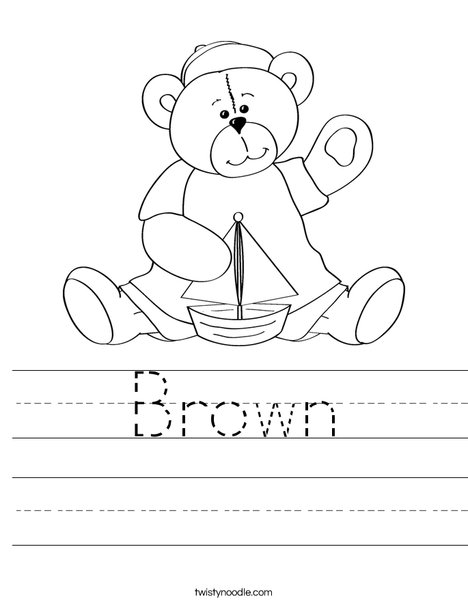 Cutie Bear 4 Worksheet