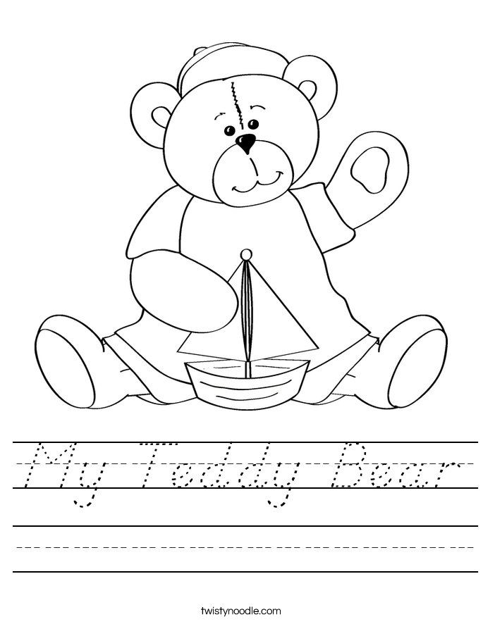 My Teddy Bear Worksheet