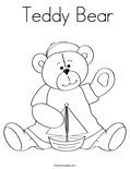 Teddy Bear Coloring Page