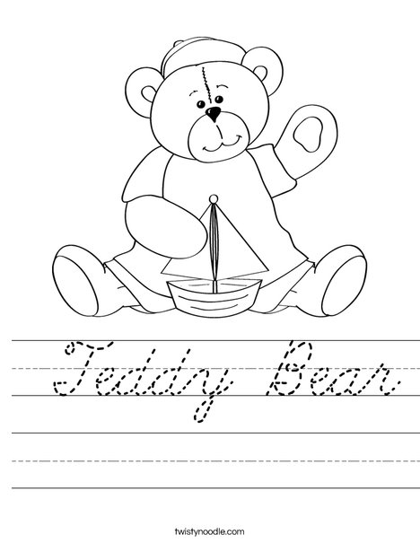 Cutie Bear 4 Worksheet