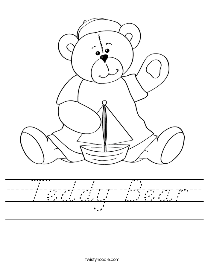  Teddy Bear Worksheet