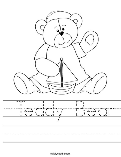 Cutie Bear 4 Worksheet