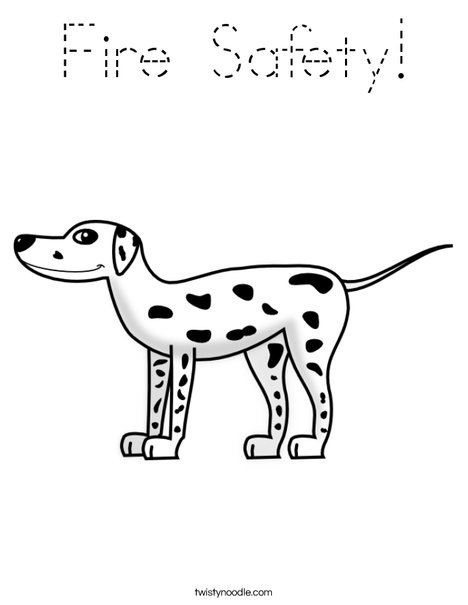 D is for Dog Coloring Page
