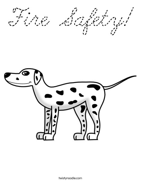 D is for Dog Coloring Page
