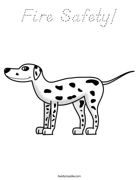 D is for Dog Coloring Page