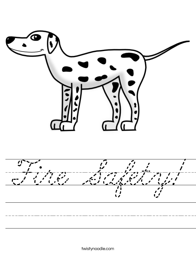 Fire Safety! Worksheet