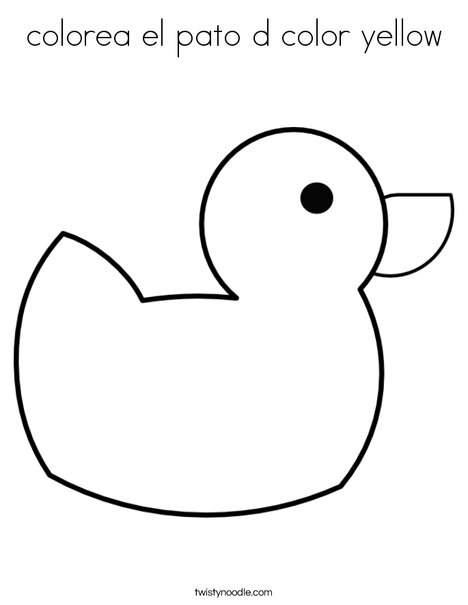 D is for Duck Coloring Page