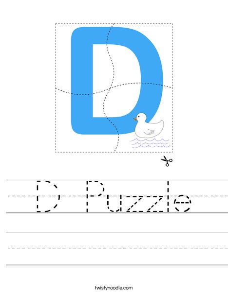 D Puzzle Worksheet