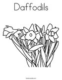 Daffodils Coloring Page