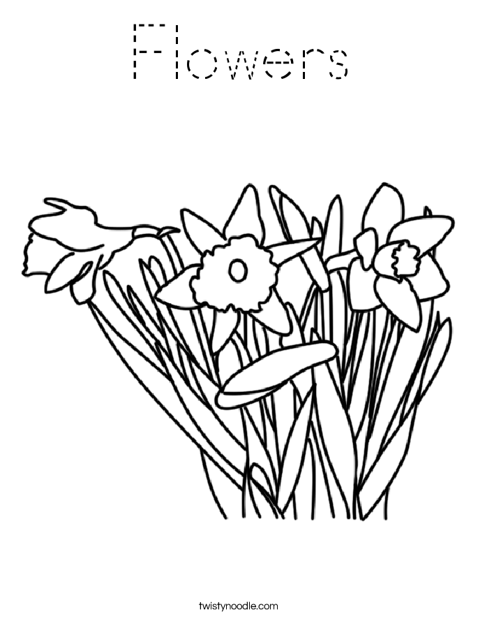 Flowers Coloring Page