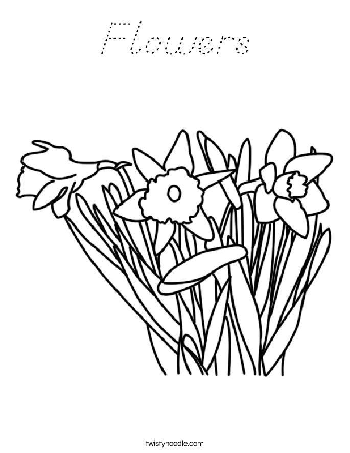 Flowers Coloring Page