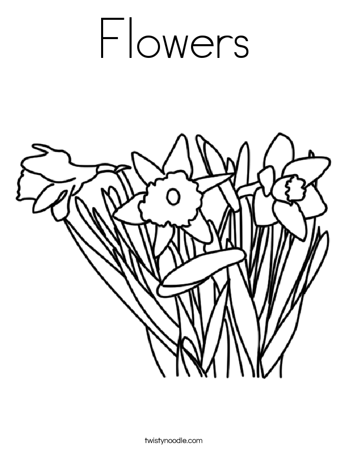 Flowers Coloring Page
