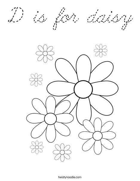 Daisy Coloring Page