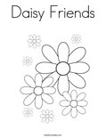 Daisy Friends Coloring Page