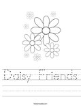 Daisy Friends Worksheet